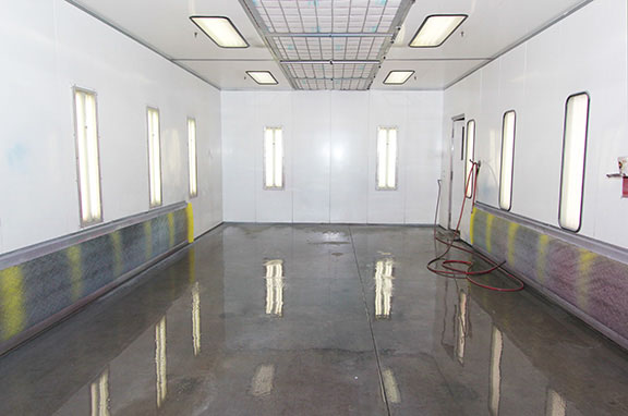 Brewco Paint Booth and the Lesonal Paint Mixing System Give Excellent Results